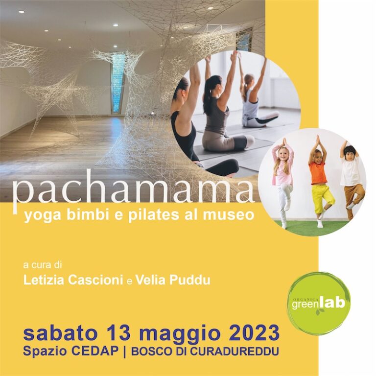 locandina Pachamama yoga bimbi al museo Organica