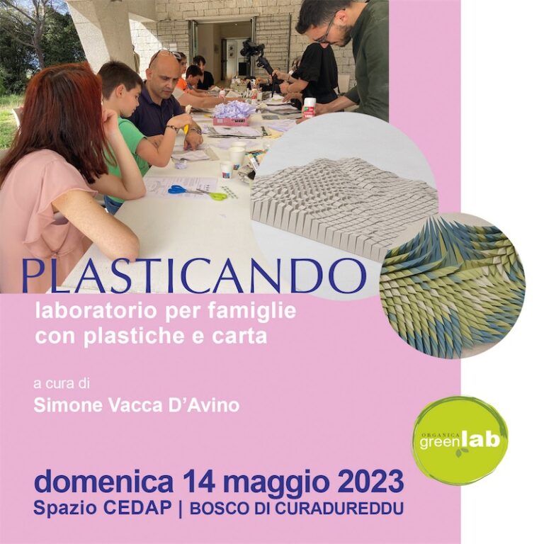 locandina laboratorio Plasticando, Organica GreenLab